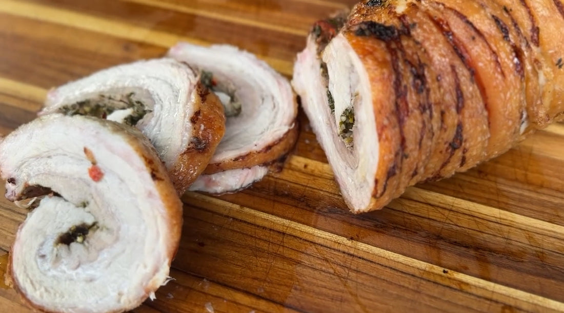 Porchetta on the Blackstone Pellet Smoker